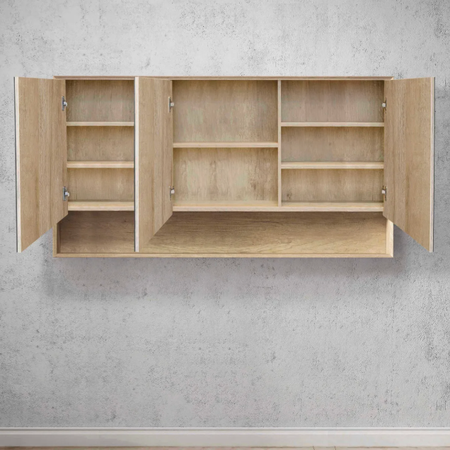 Otti Byron Natural Oak Mirror Cabinet 1500mm
