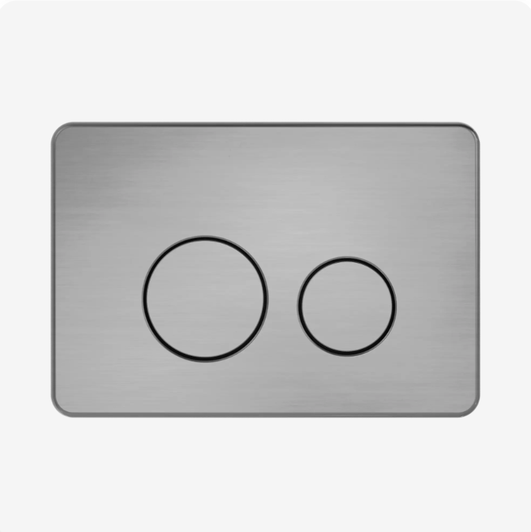 Nero Inwall Dual Flush Buttons Gun Metal