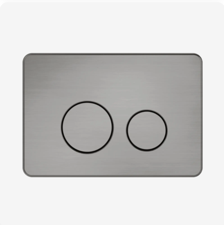 Nero Inwall Dual Flush Buttons Graphite