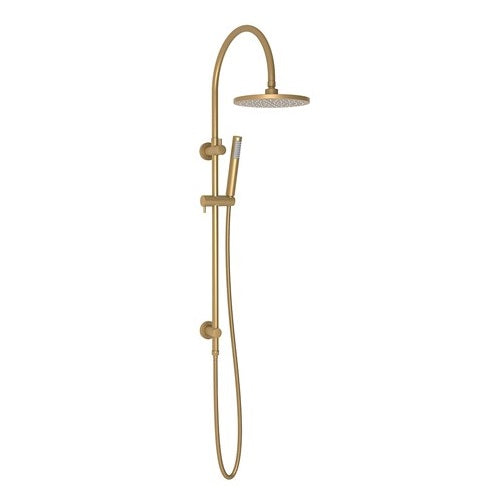 ADP Soul Gooseneck Twin Shower Set Brushed Brass
