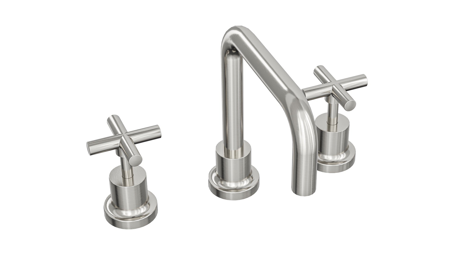 Linsol Tre Cross Handle Set Brushed Nickel