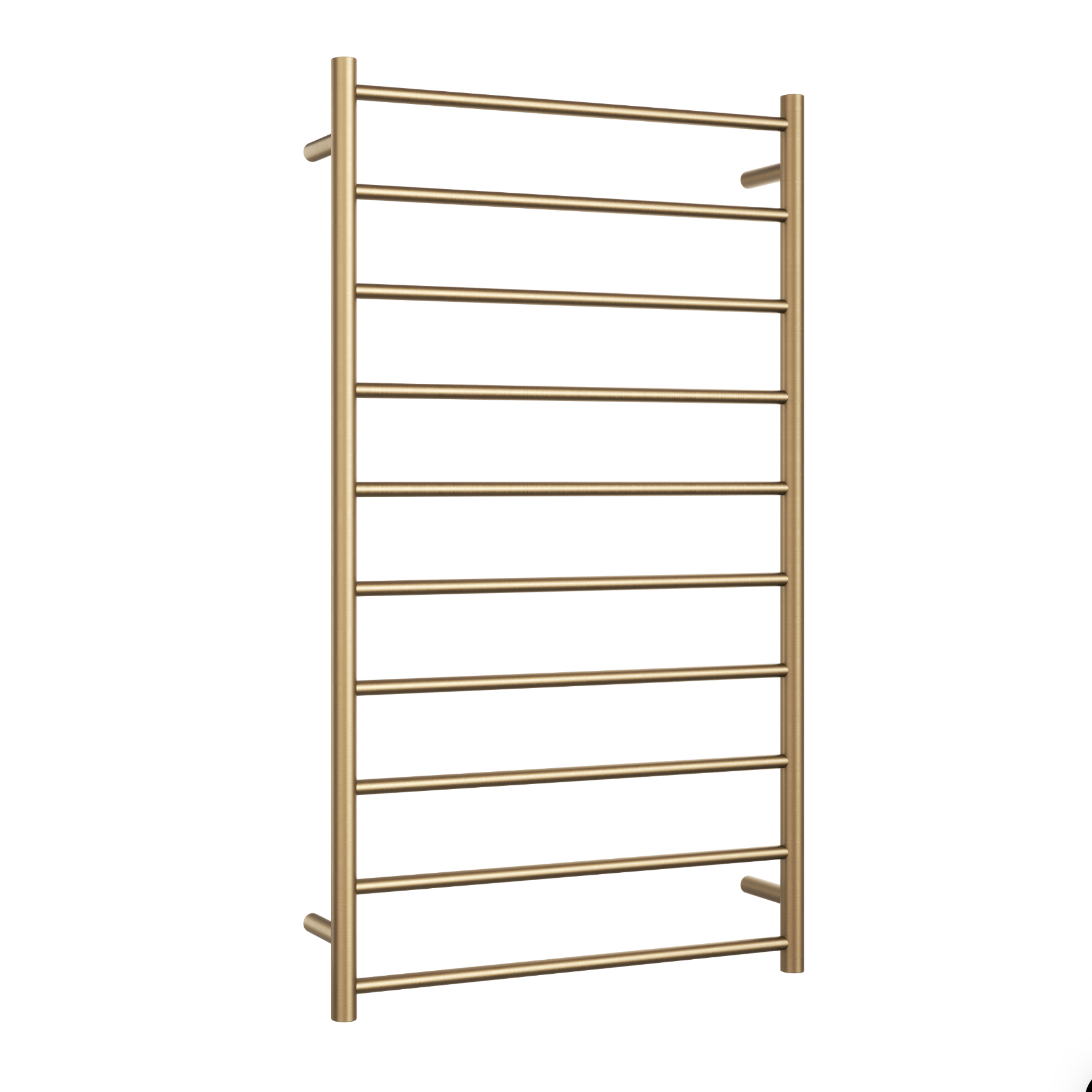 Gold towel heated towel rack
