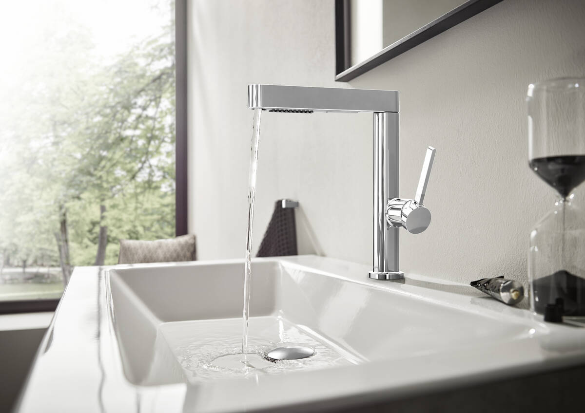 Hansgrohe Finoris 230 With Pull Out Spray Extended Basin Mixer Chrome
