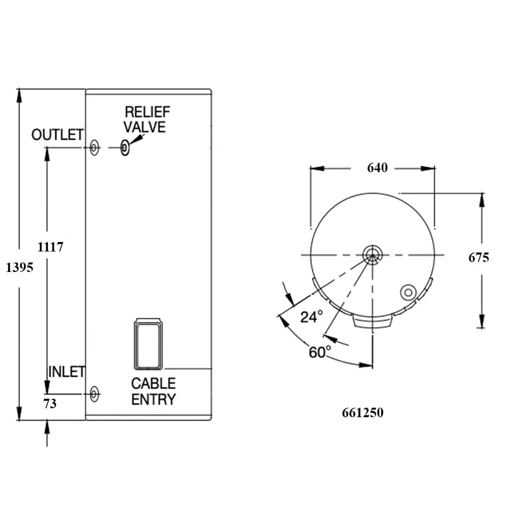Vulcan 250L Electric Hot Water Heater <span class="deliveredinstalled"></span>