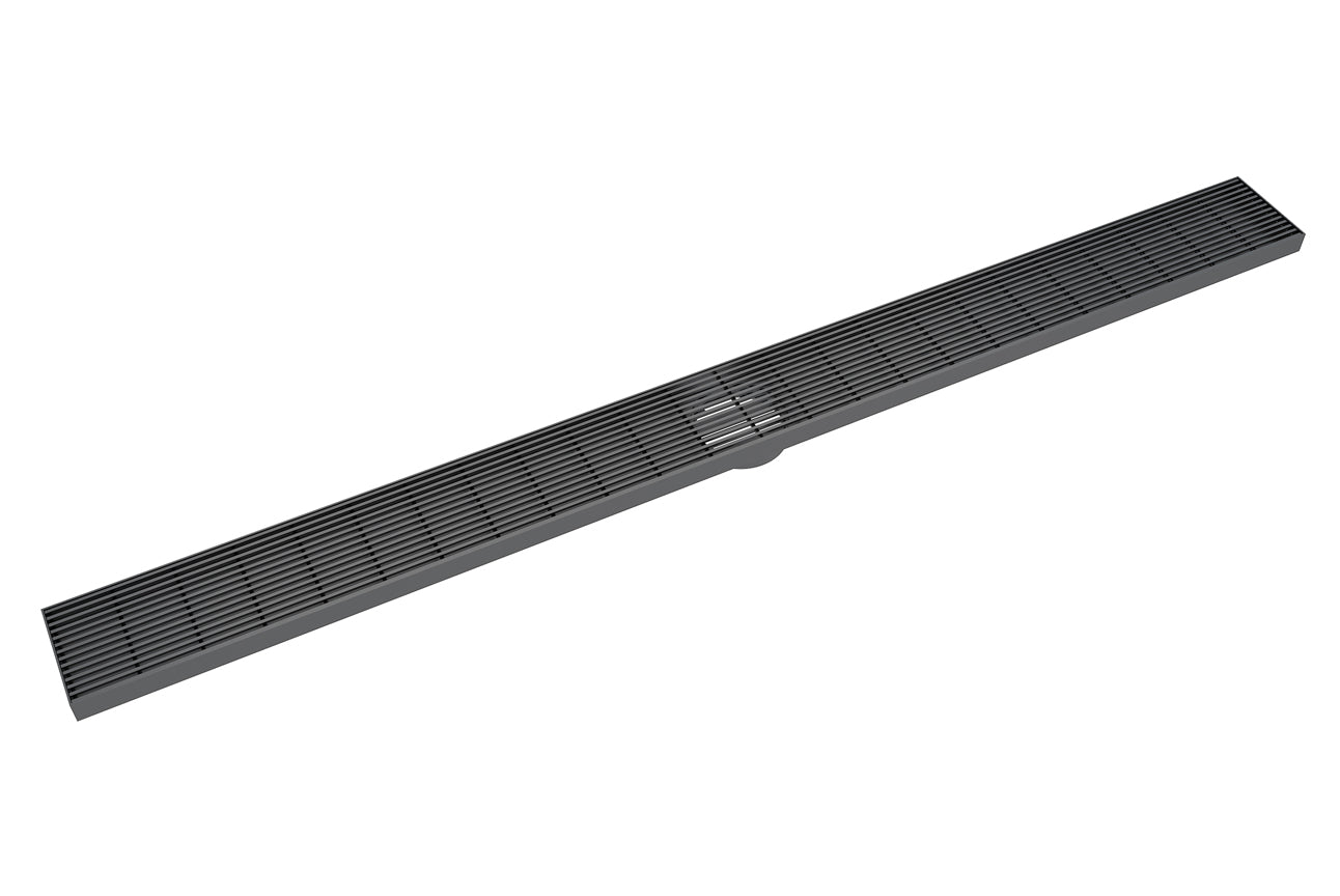900 Bathroom Shower Channel Grate Matte Black