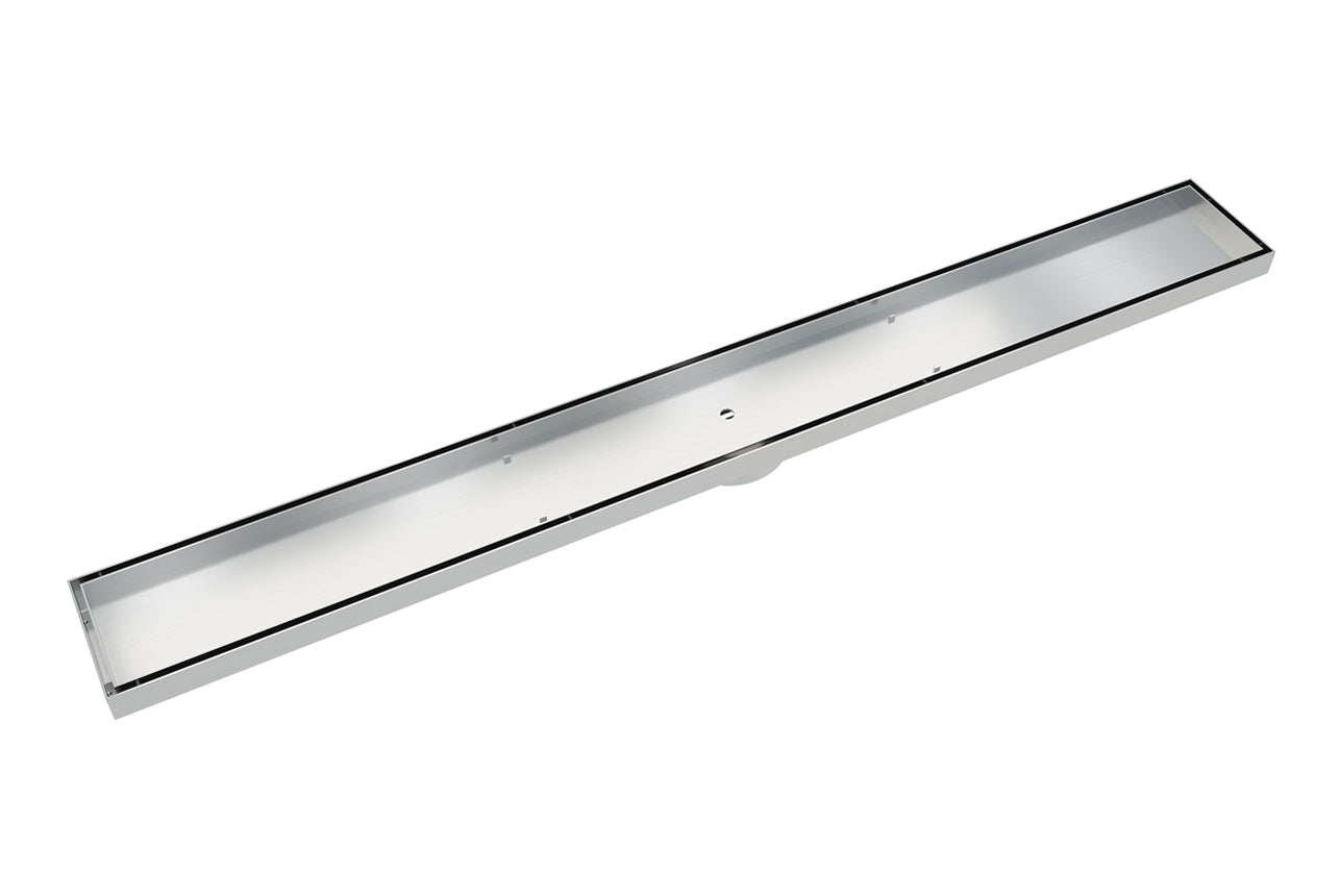 900 bathroom shower grate Shower Tile Insert Channel Grate Brushed Nickel