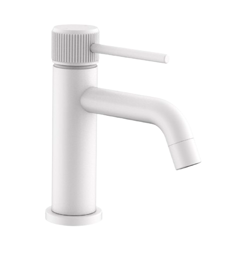 ADP Soul Groove single Basin Mixer Matte White