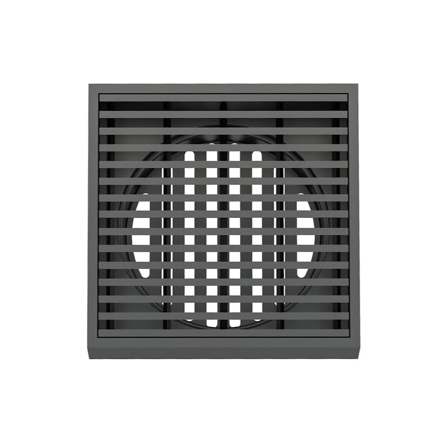 Linsol 110 Square Linear Heelguard Grate Matte Black (7193849495703)