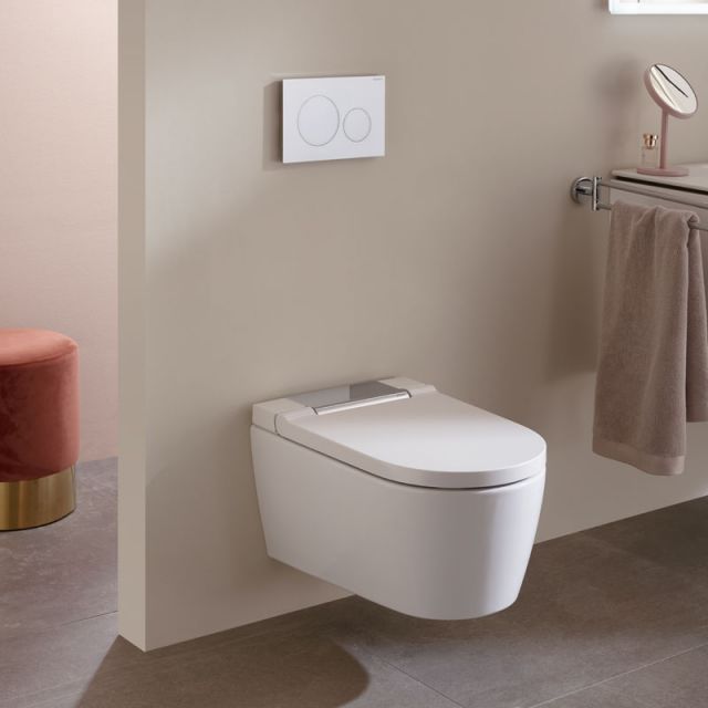 Geberit Sigma 20 Dual Flush Buttons White With Gold Trim