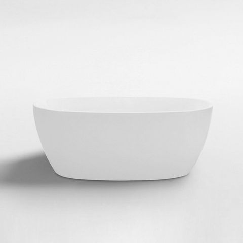 Small 1300mm Freestanding Oval Bath Gloss White