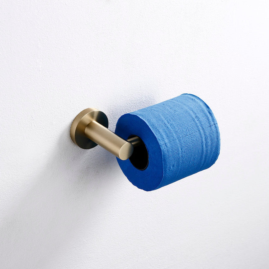 Linsol Lux Toilet Roll Holder Brushed Brass