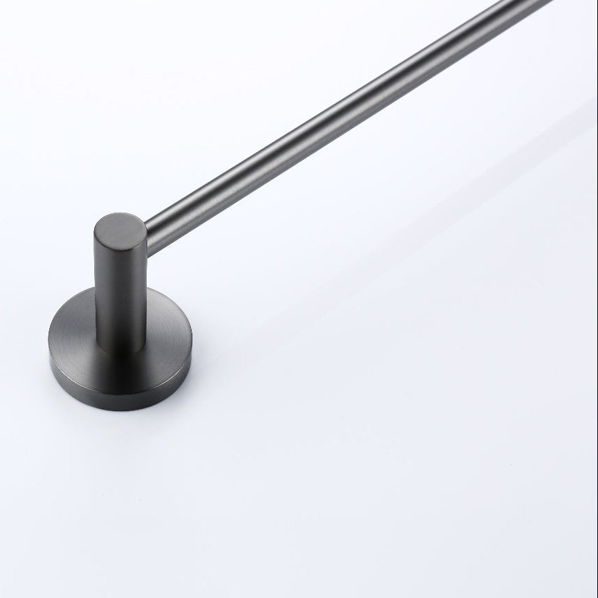 Linsol Lux Single Towel Rail Gun Metal 800mm