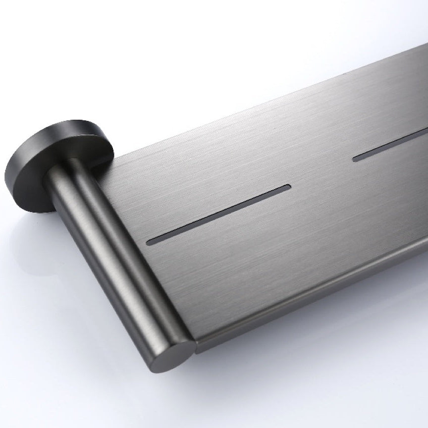 Linsol Lux Shower Shelf Gun Metal 400mm