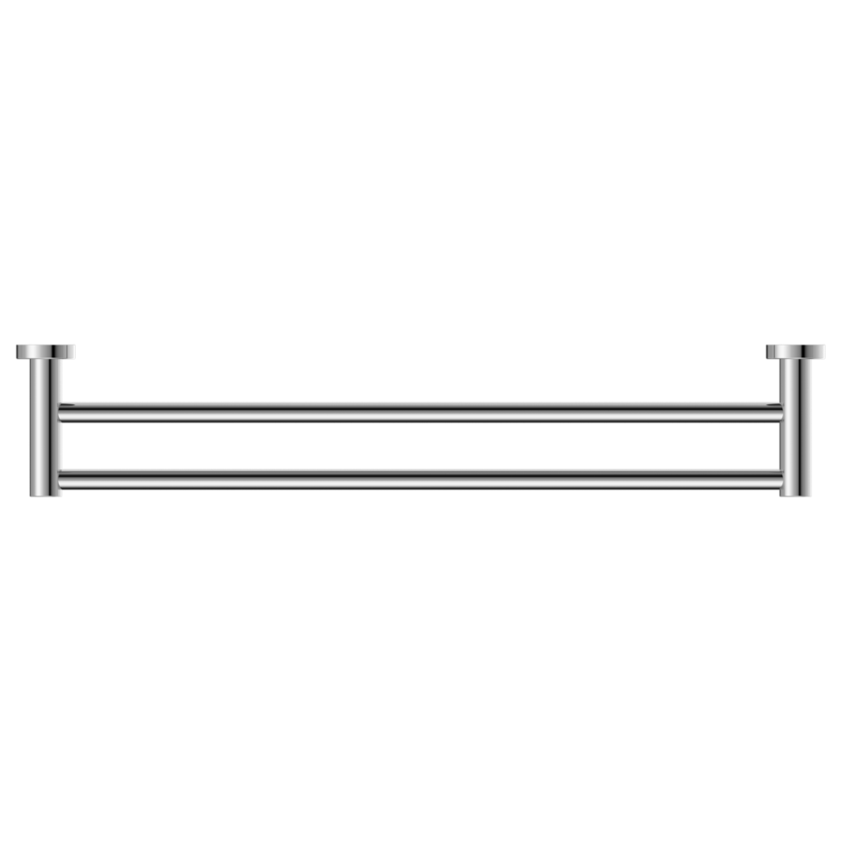 Nero Mecca Double Towel Rail 600mm Chrome