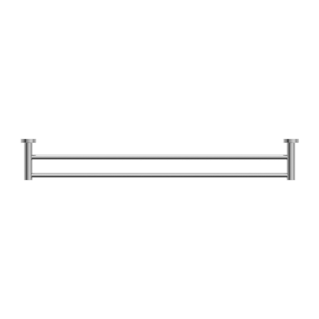 Nero Mecca Double Towel Rail 800mm Chrome