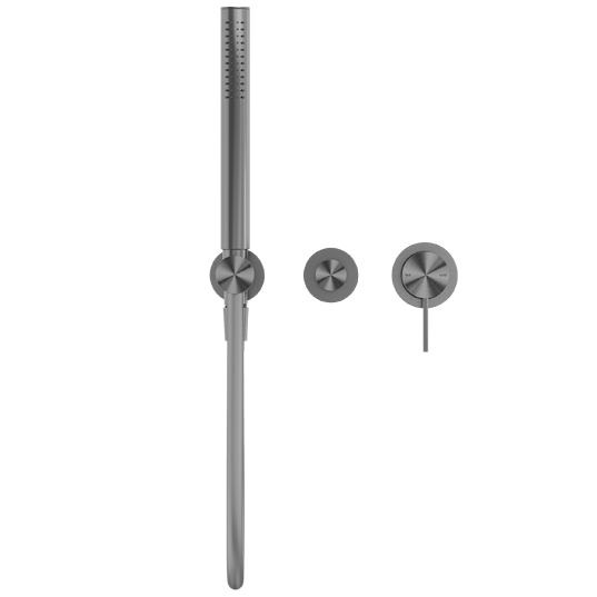 Nero Mecca Shower Mixer Diverter System No Backplate Gun Metal