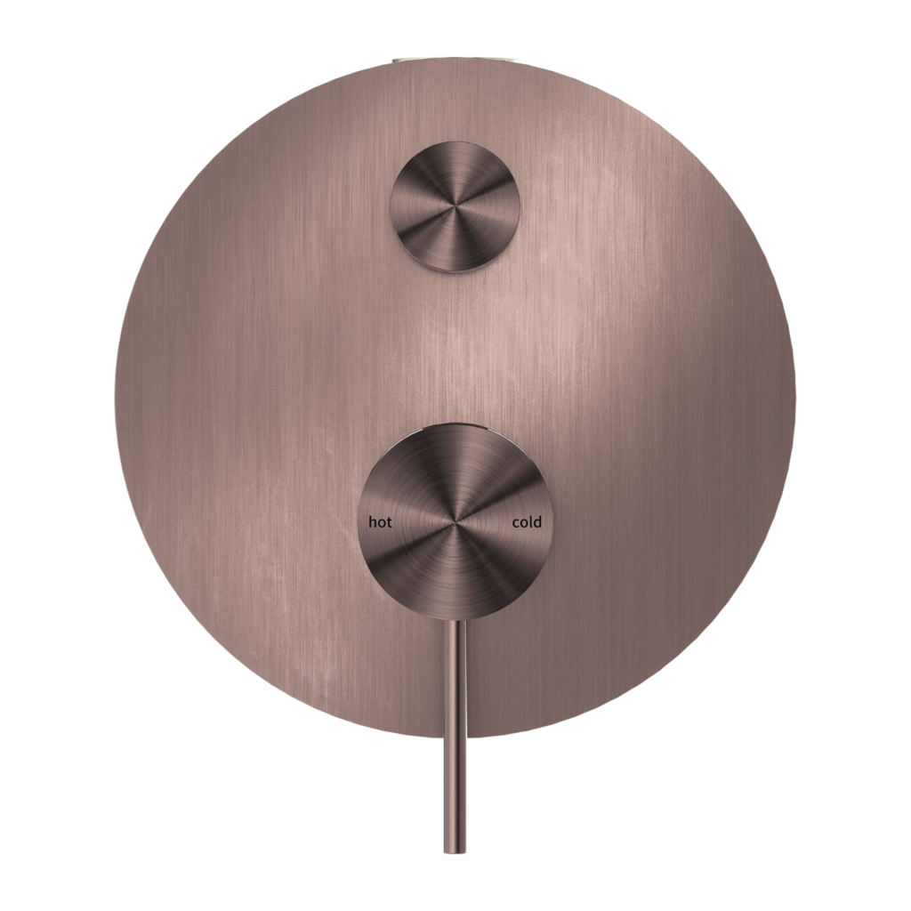 Nero Mecca Shower Mixer With Diverter Brushed Bronze