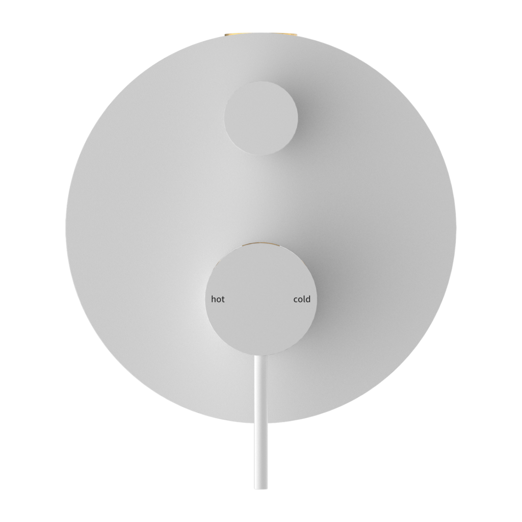 Nero Mecca Shower Mixer With Diverter Matte White