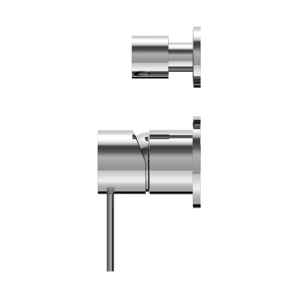 Nero Mecca Shower Mixer With Detached Diverter Button Chrome