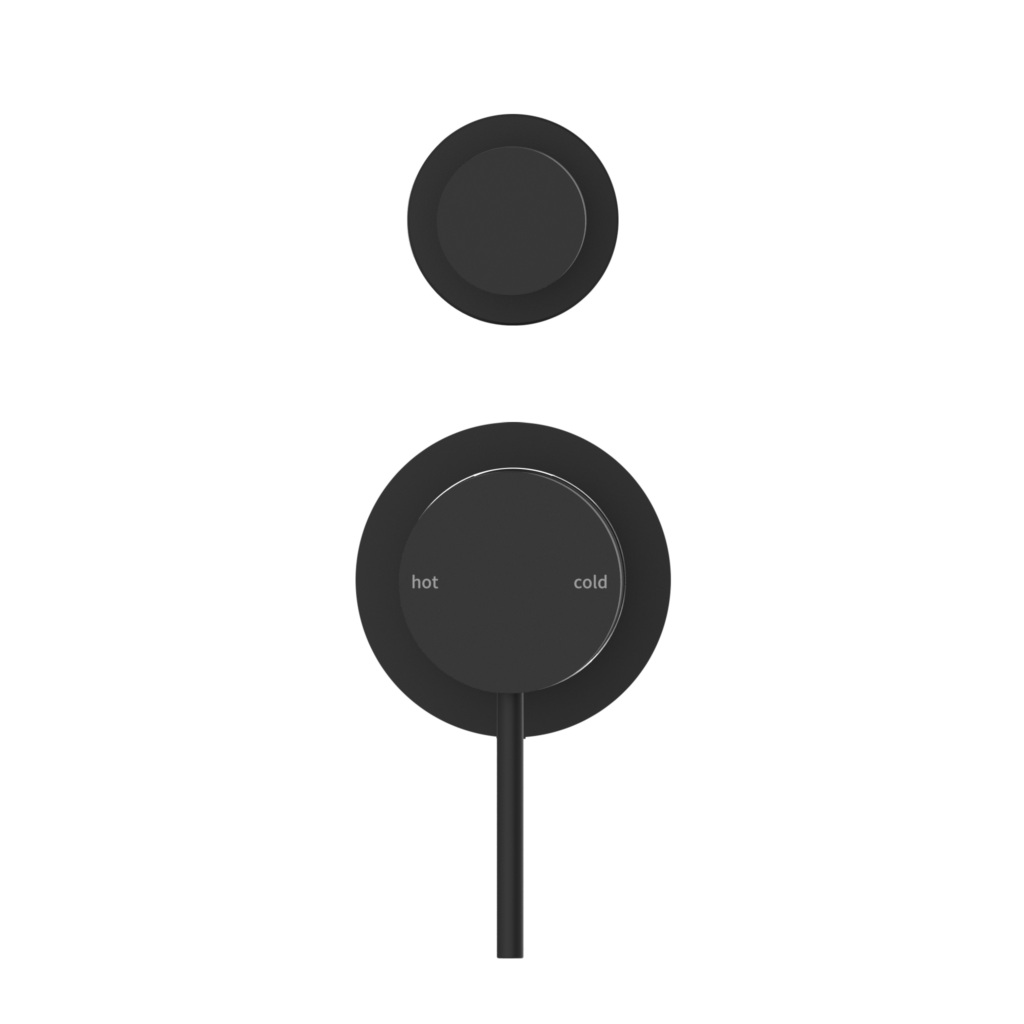 Nero Mecca Shower Mixer With Detached Diverter Button Matte Black