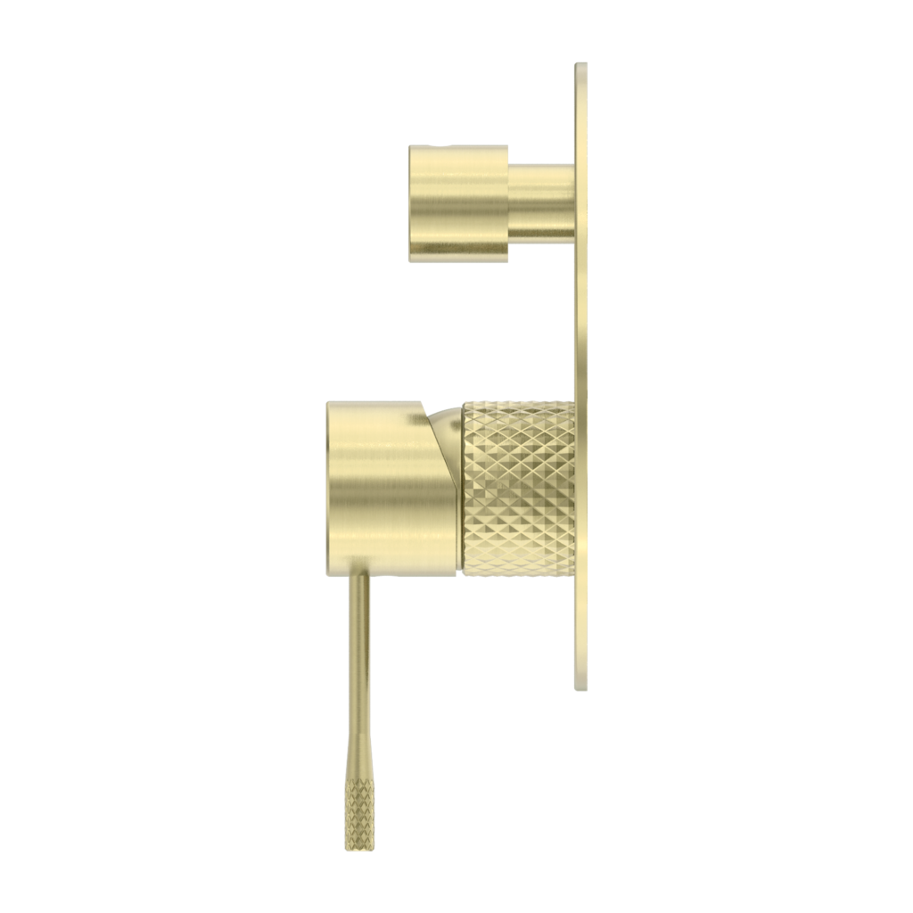 Nero Opal Shower Mixer With Diverter Brushed Gold