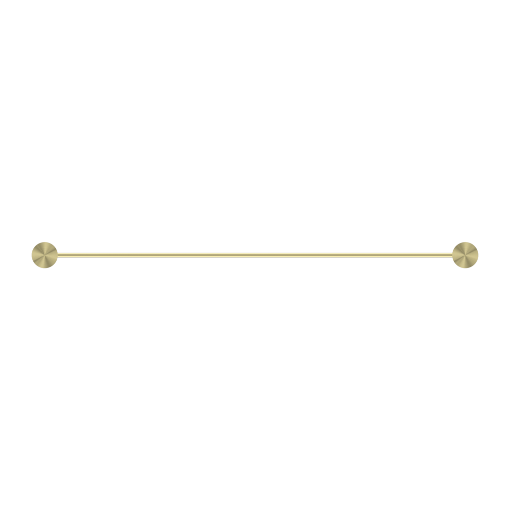 Nero Opal Double Towel Rail 800mm Brushed Gold
