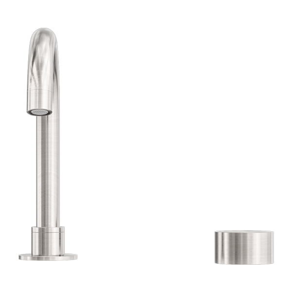 Nero Kara Progressive Bench Basin Mixer Set Brushed Nickel