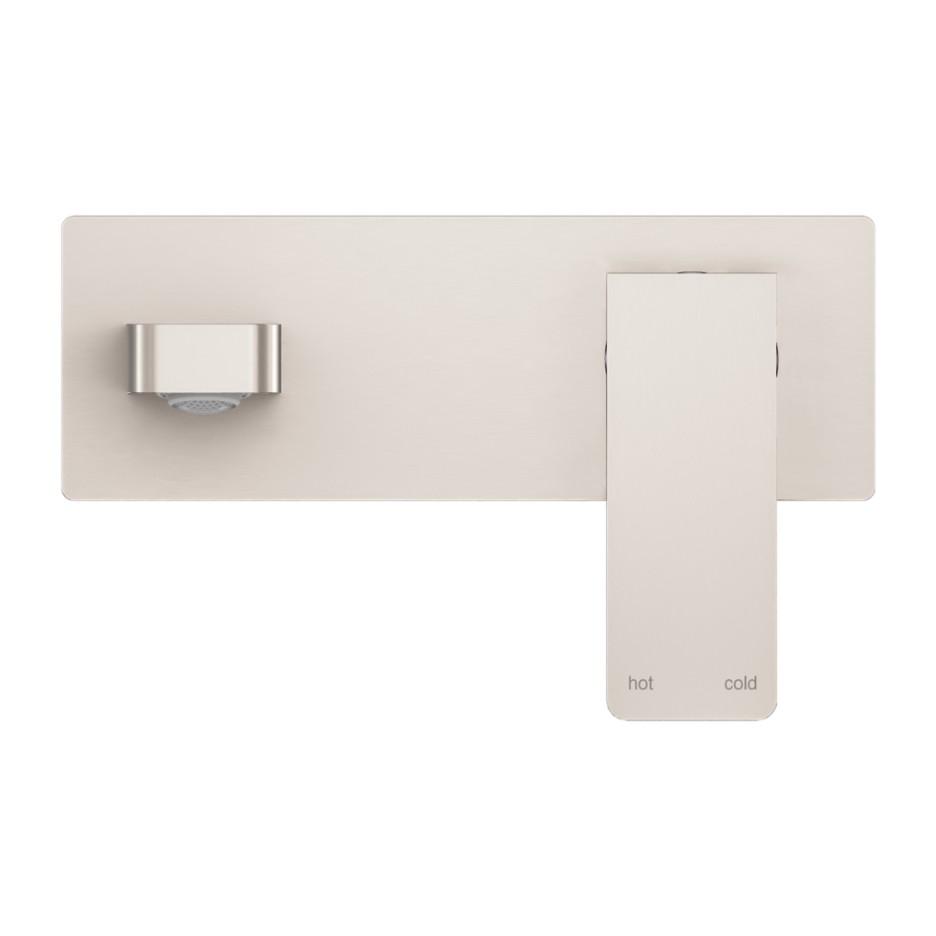Nero Celia Wall Basin/Bath Mixer Set Brushed Nickel