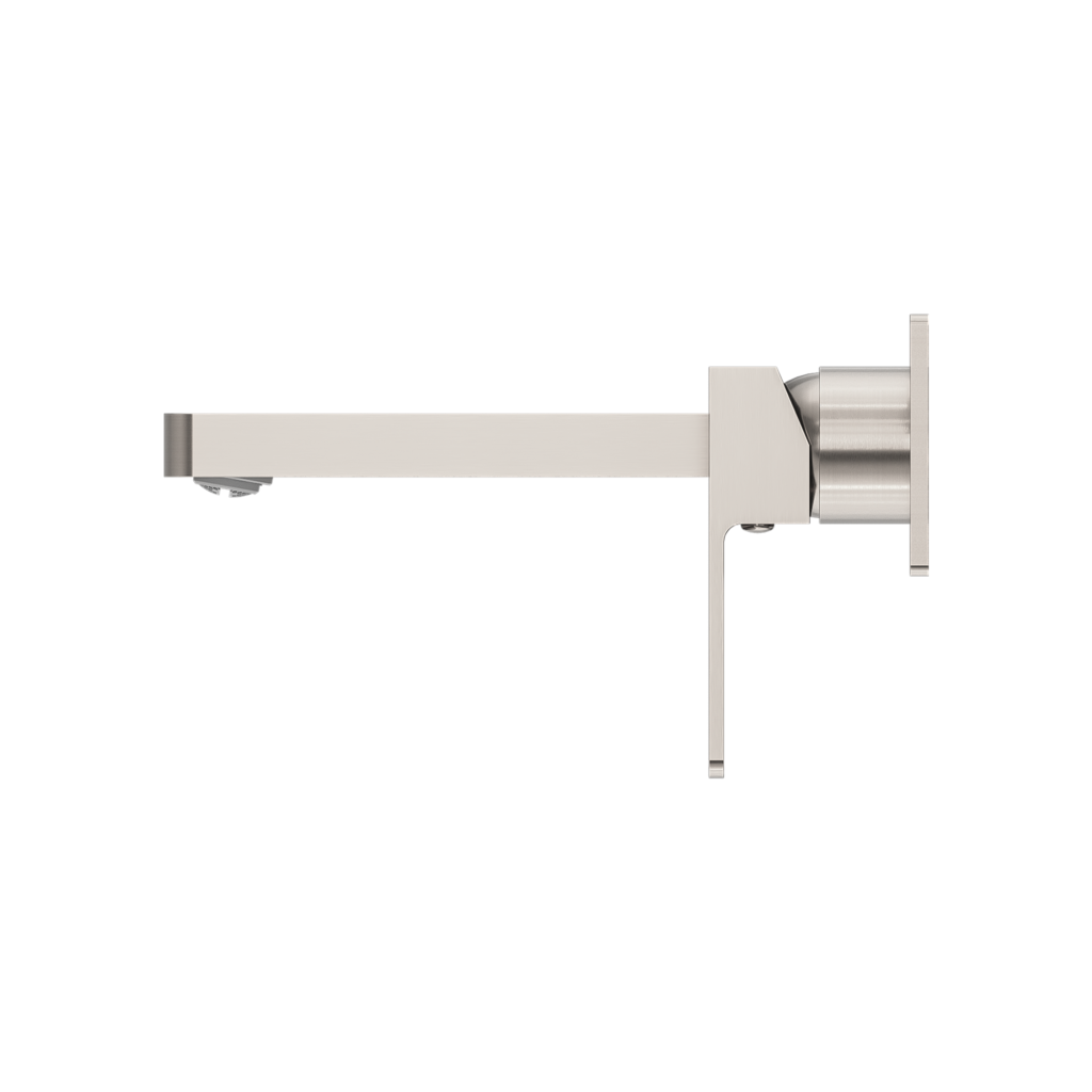Nero Celia Wall Basin/Bath Mixer Set Brushed Nickel