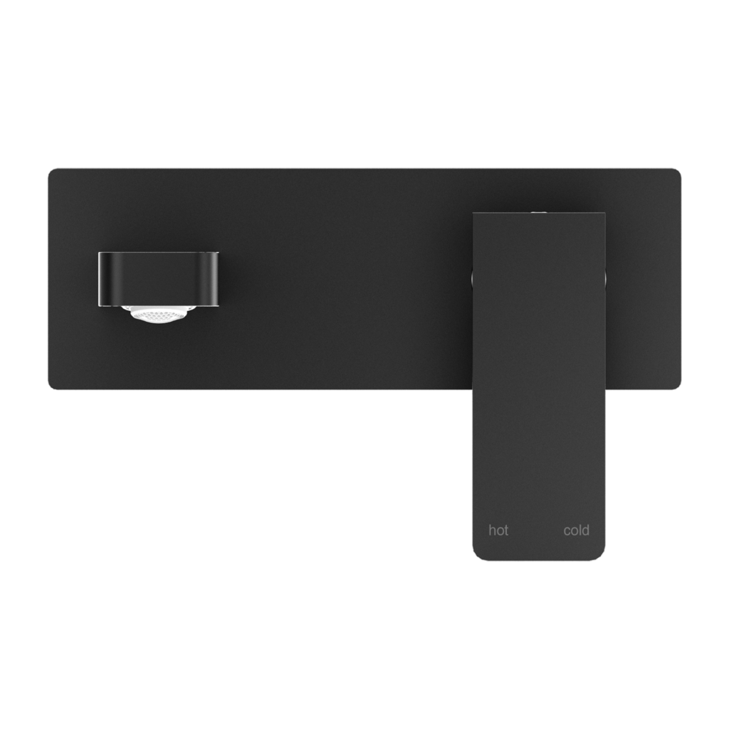 Nero Celia Wall Basin/Bath Mixer Set Matte Black