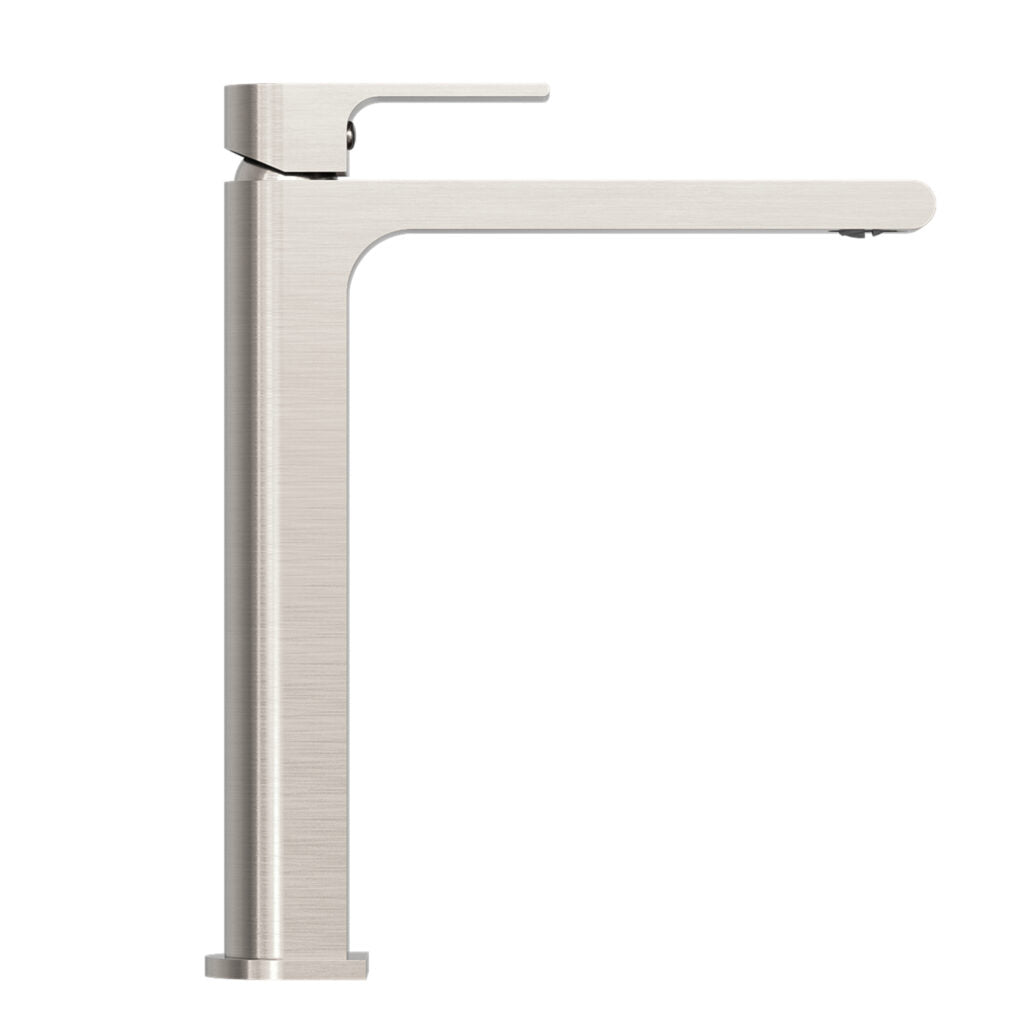 Nero Bianca Extended Basin Mixer Brushed Nickel