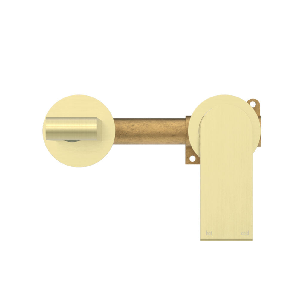 Nero Bianca Wall Basin/Bath Mixer Set Brushed Gold