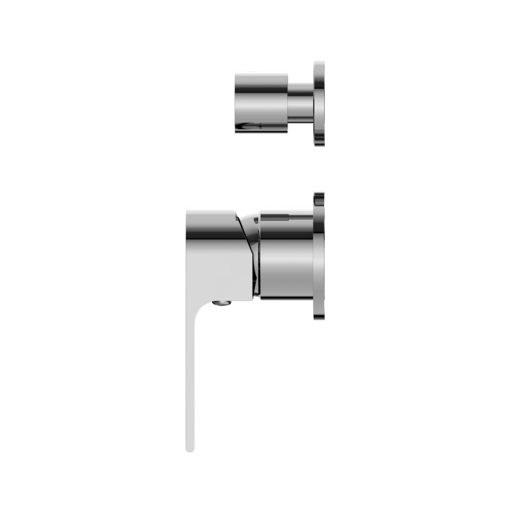 Nero Bianca Shower Mixer With Detached Diverter Button Chrome