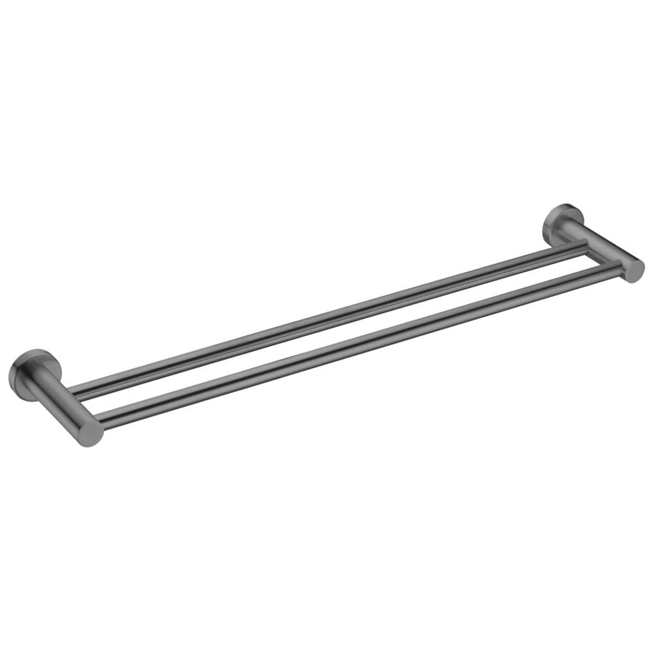 double towel rail gunmetal