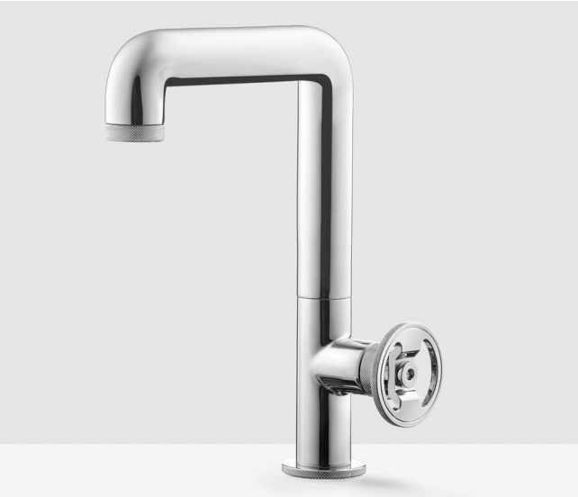 italian design Bold side Handwheel bathroom basin mixer tap