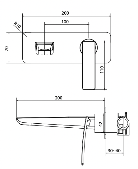 Perla Wall Basin Mixer Set (7159980130455)