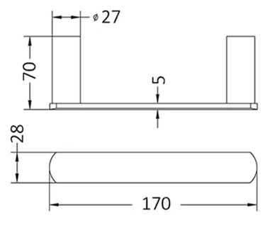Inspire Vetto Toilet Roll Holder