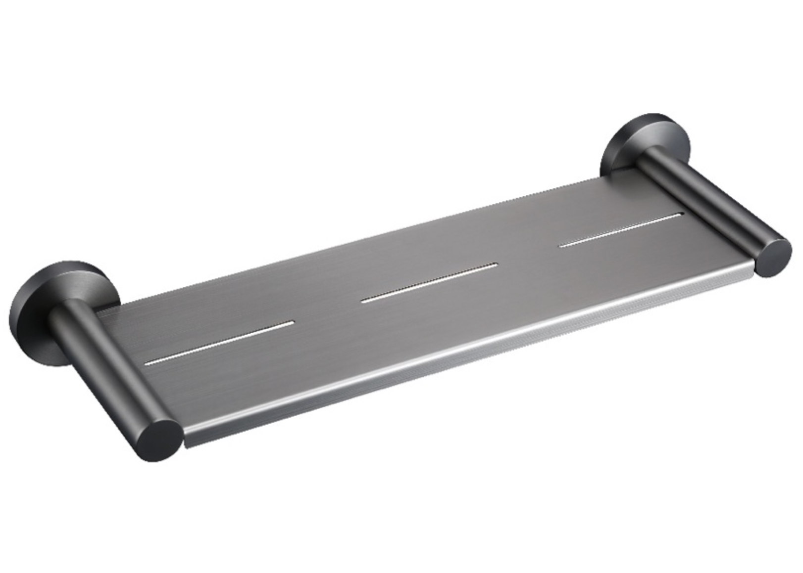 Linsol Lux Shower Shelf Gun Metal 400mm
