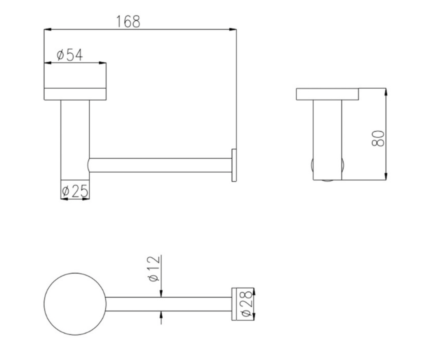 Linsol Lux Toilet Roll Holder Chrome