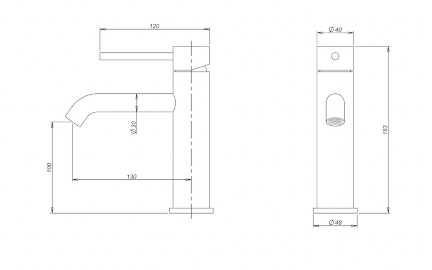 Linsol Gigi Basin Mixer Brushed Stainless