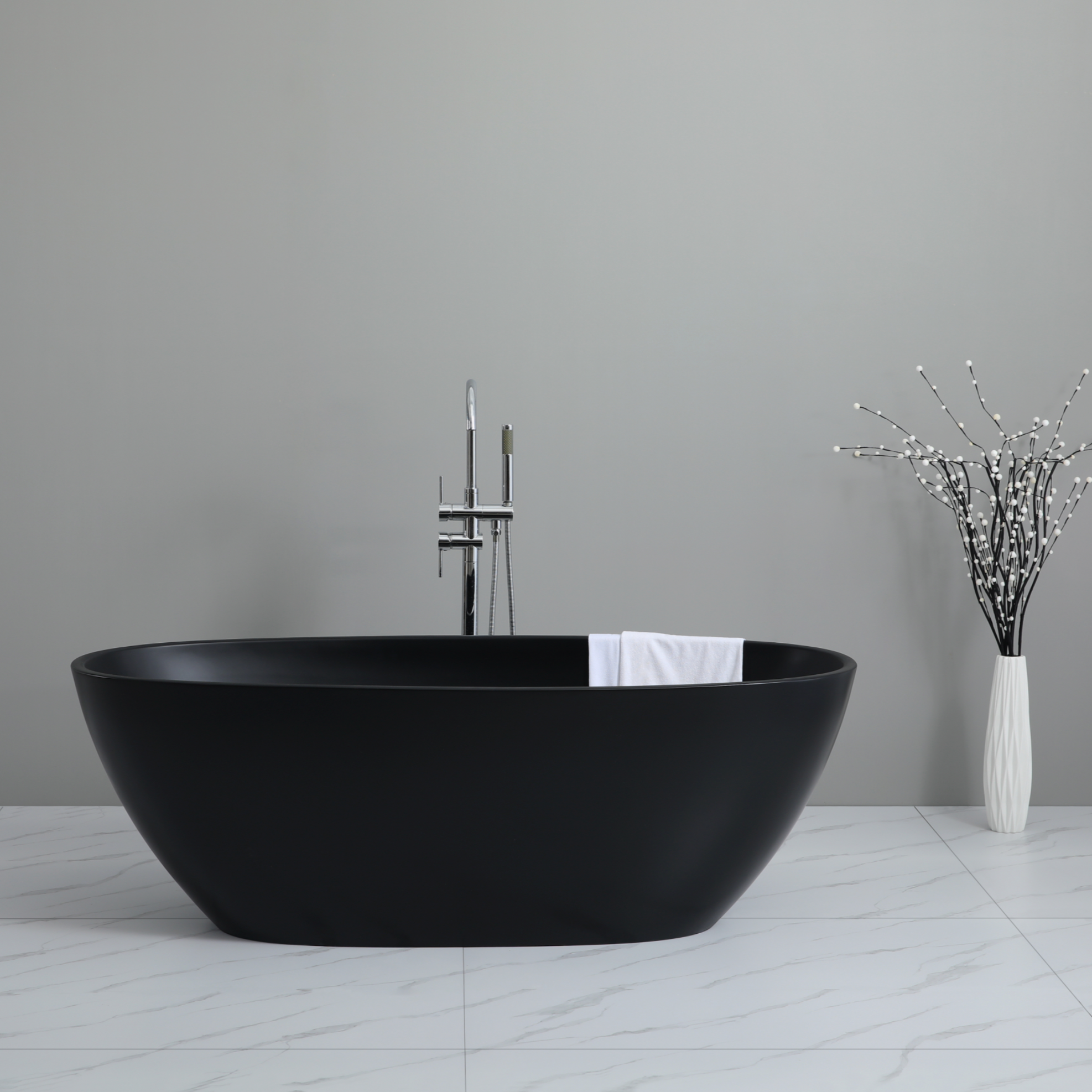 Donii Zilon 1500mm Freestanding Bath Matte Black