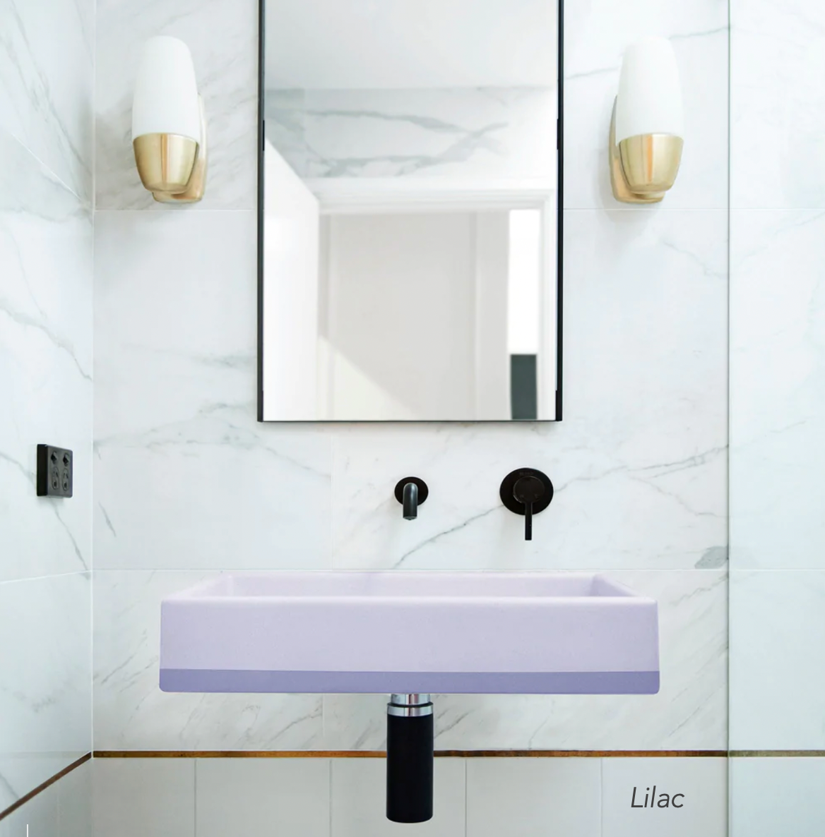 Nood Co Box 02 Basin Two Tone Wall Hung
