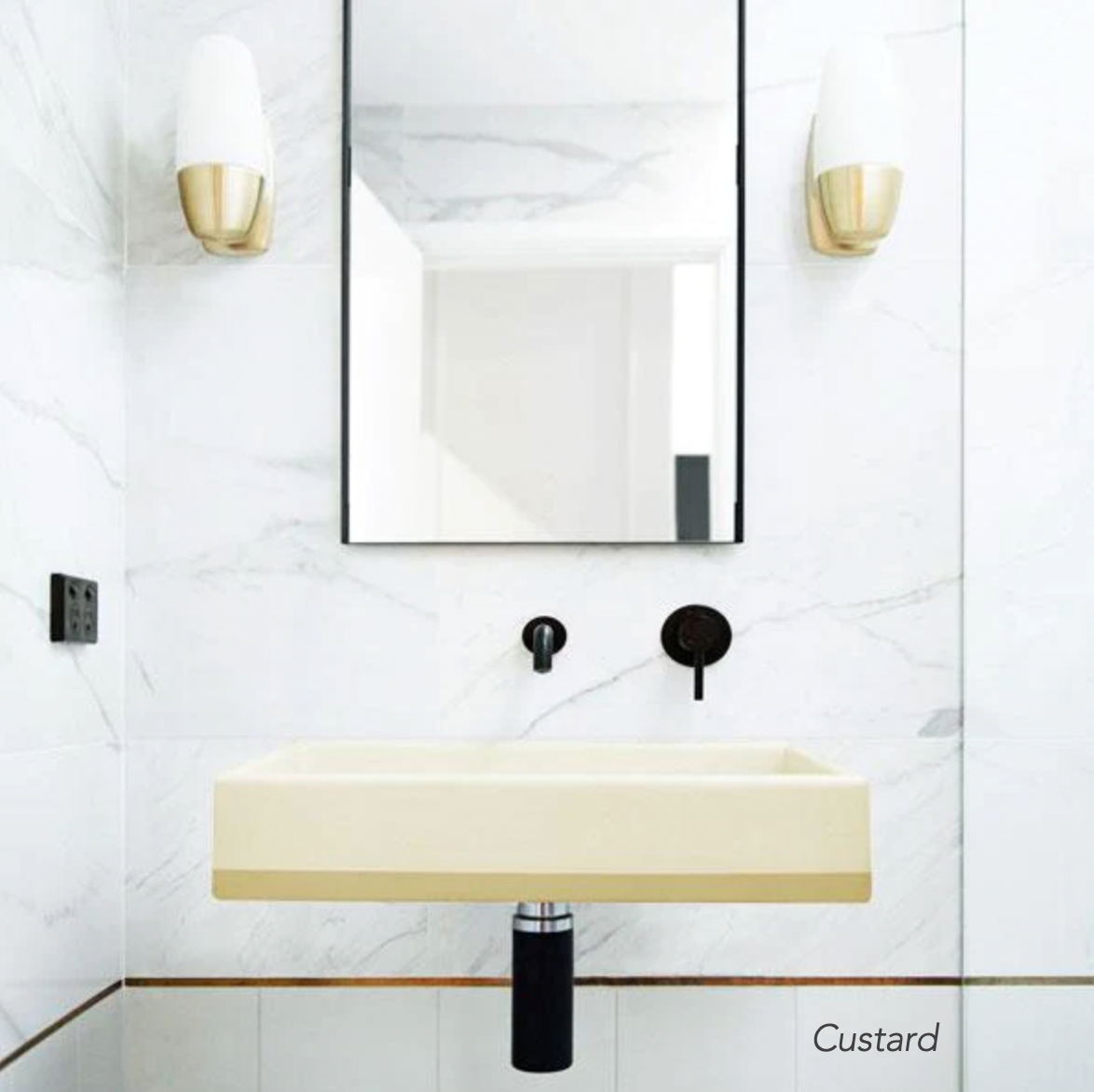 Nood Co Box 02 Basin Two Tone Wall Hung