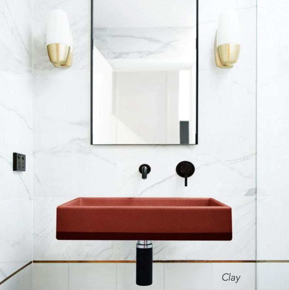 Nood Co Box 02 Basin Two Tone Wall Hung