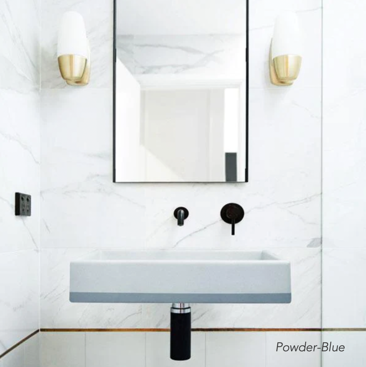 Nood Co Box 02 Basin Two Tone Wall Hung