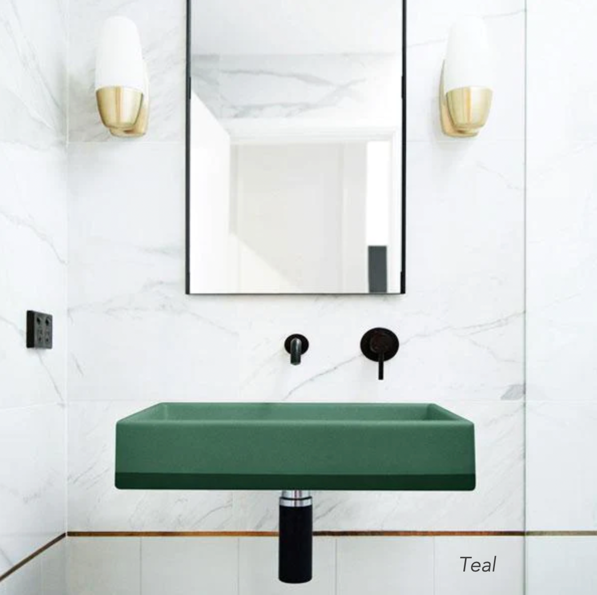 Nood Co Box 02 Basin Two Tone Wall Hung