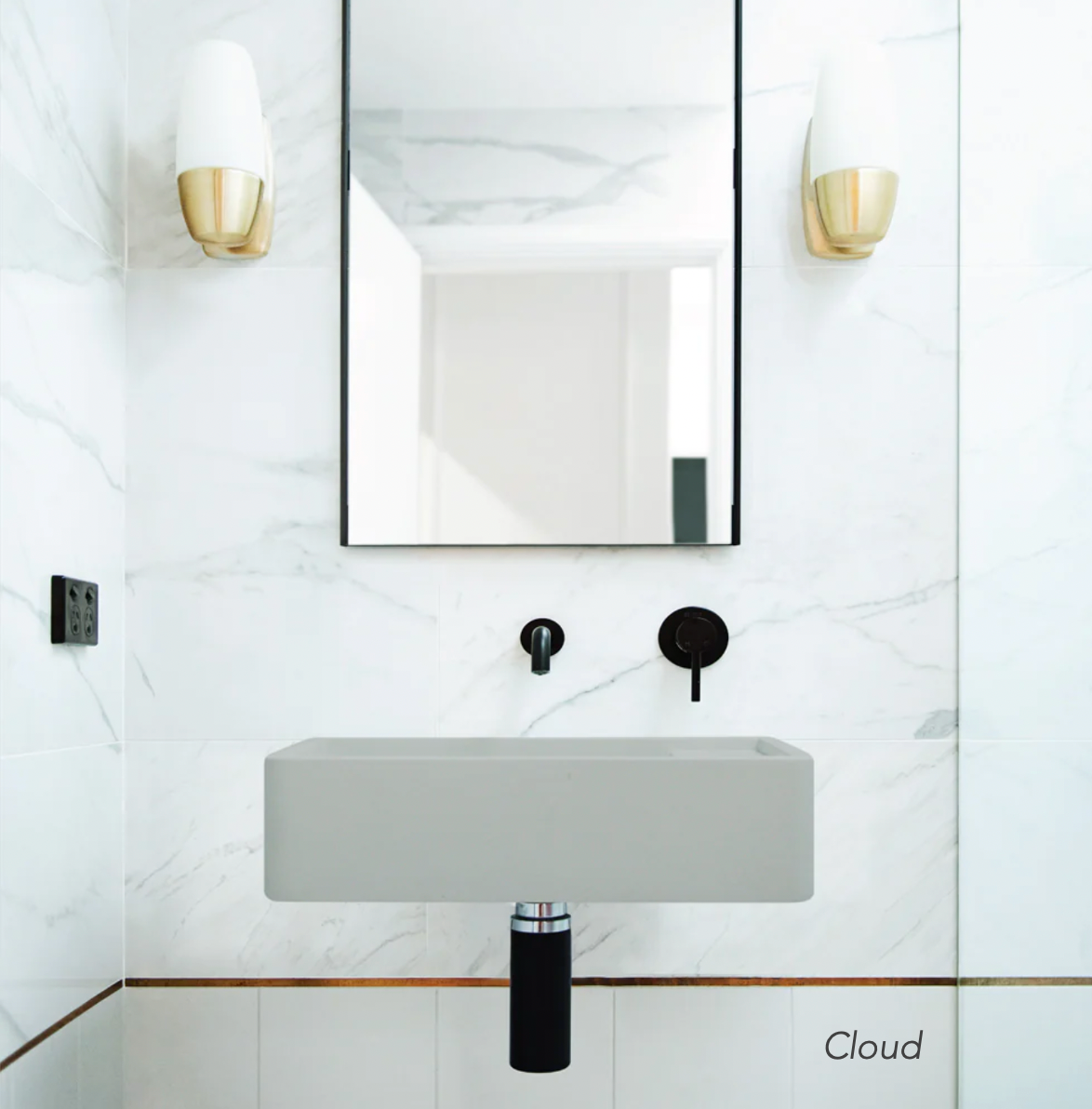 Nood Co Shelf 02 Basin Wall Hung
