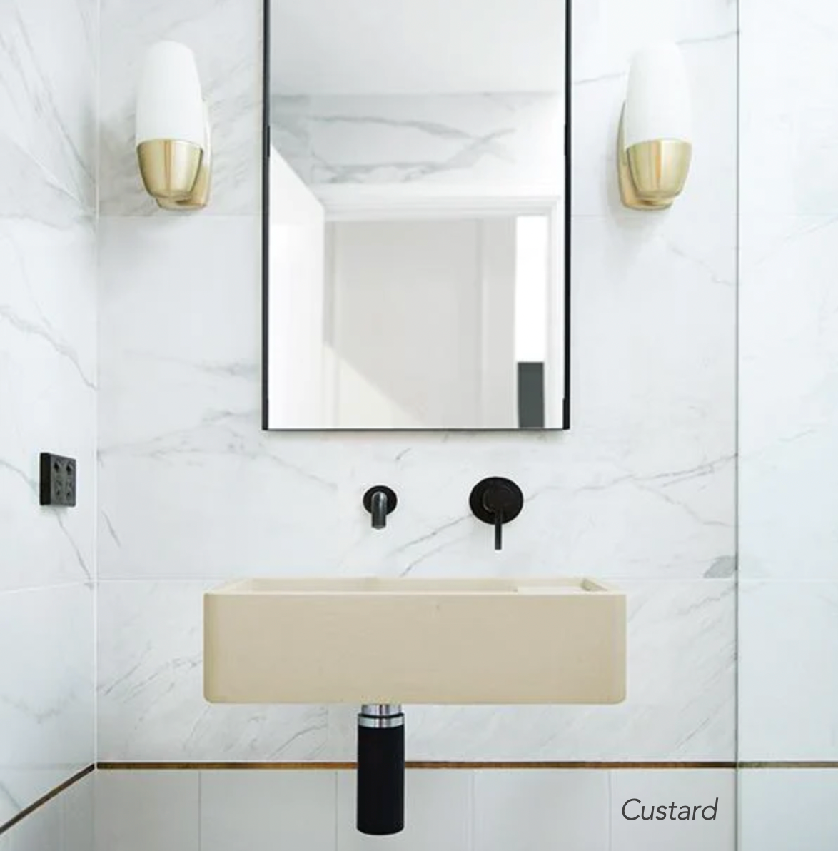 Nood Co Shelf 02 Basin Wall Hung