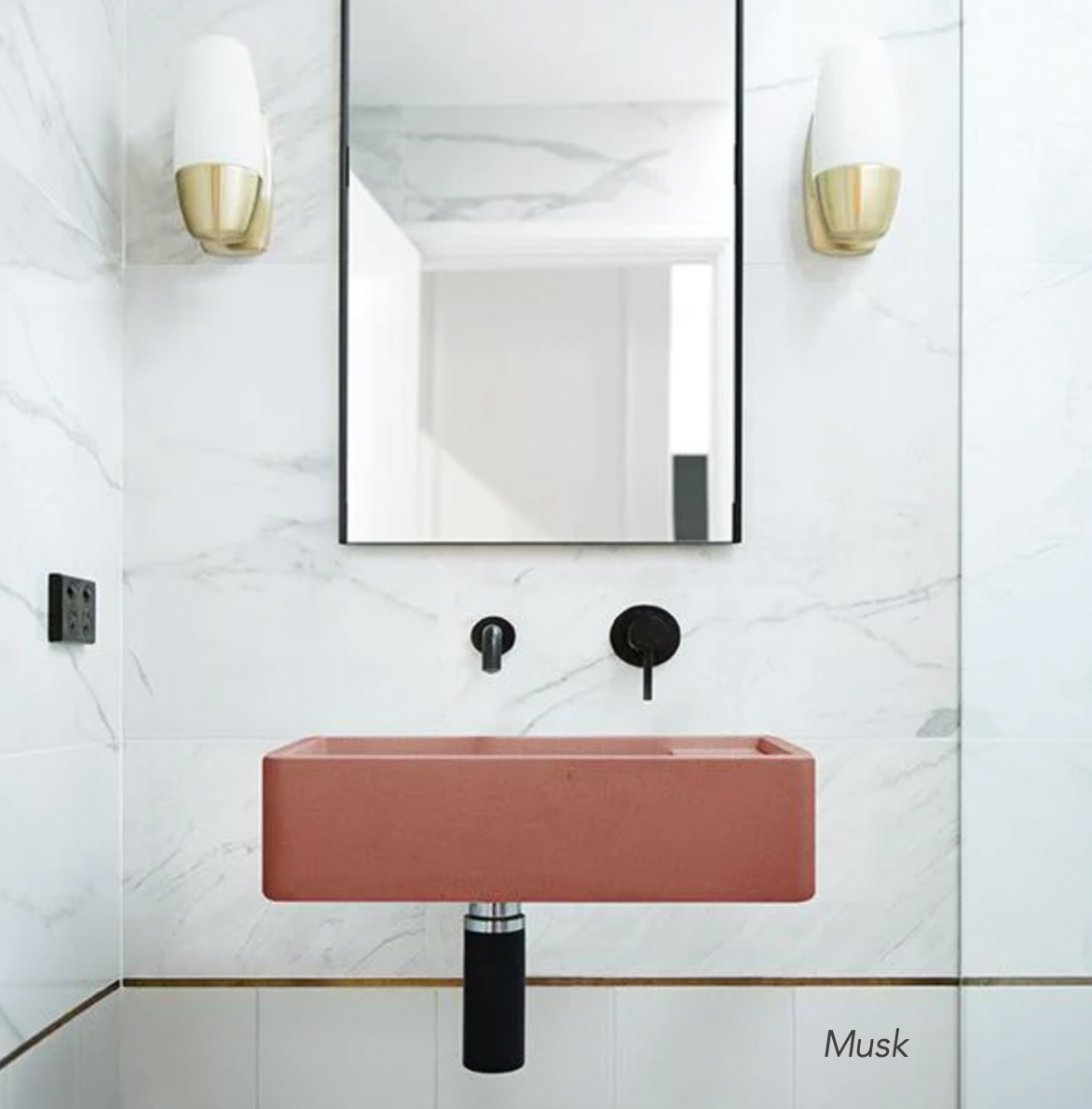 Nood Co Shelf 02 Basin Wall Hung