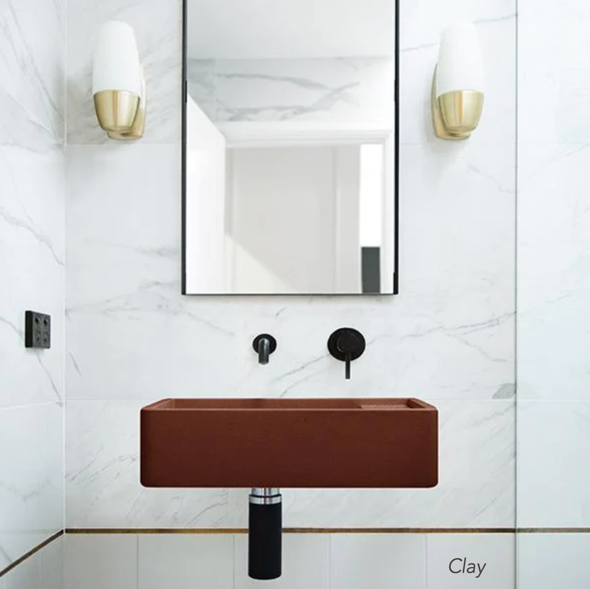 Nood Co Shelf 02 Basin Wall Hung